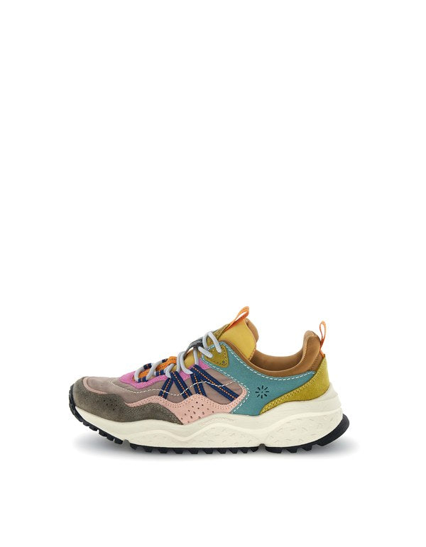 Sneaker Sanchia Uni Cow Velour/Nylon Mud-Green-Zucca - Immagine 1