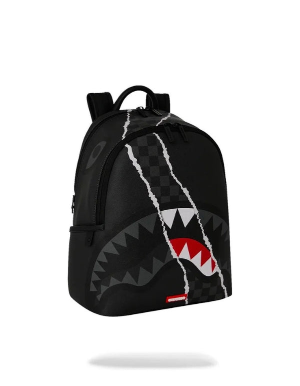 Zaino Center Rip Revealing Gray Check Savage Backpack