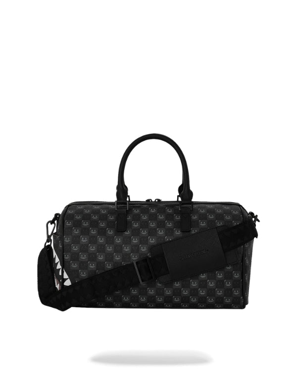 Borsa Sharks In Paris Wtf Bubbly Black Check Mini Duffle