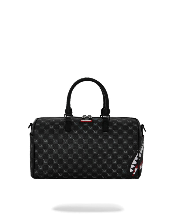 Borsa Sharks In Paris Wtf Bubbly Black Check Mini Duffle