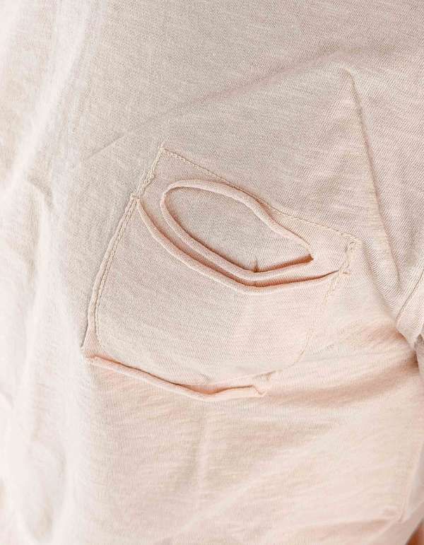 Pink Flame Pocket T-Shirt