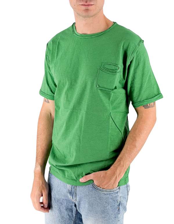Emerald Flame Pocket T-Shirt