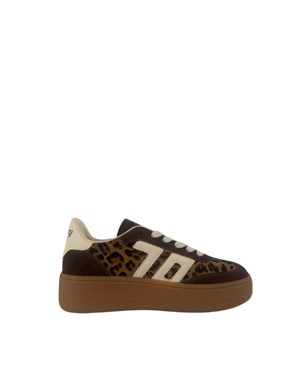 Sneaker Xxl Fur Leo Cuoio/Butter
