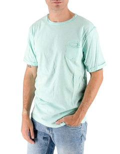 T – Shirt Pocket Fiamma Verde Acqua Uomo – Devid Label