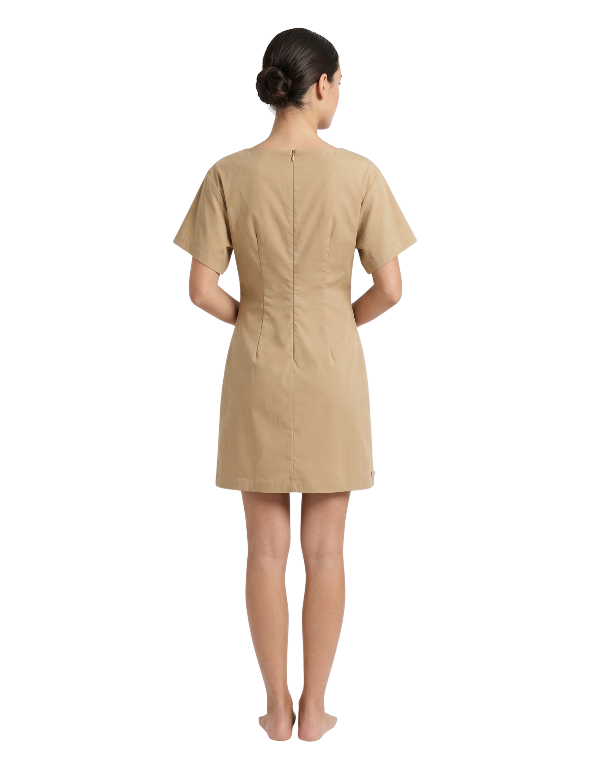 Abito Con Riprese Md607 Corda