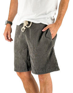 Marsiglia – Bermuda in Corduroy Grigio Uomo – Devid Label