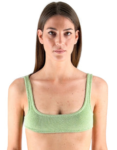 MC2 Saint Barth Bralette Bikini Top Naima W Crinkle Lurex 55 – Costumi