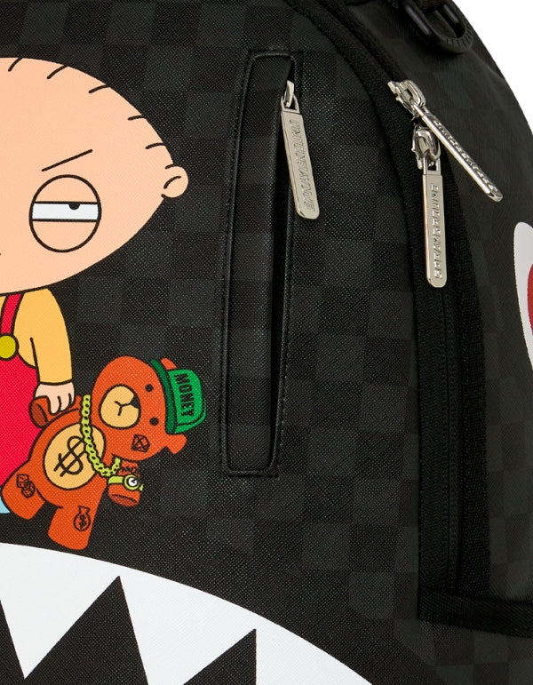 Family Guy Stewie Holding Bear Keychain Backpack