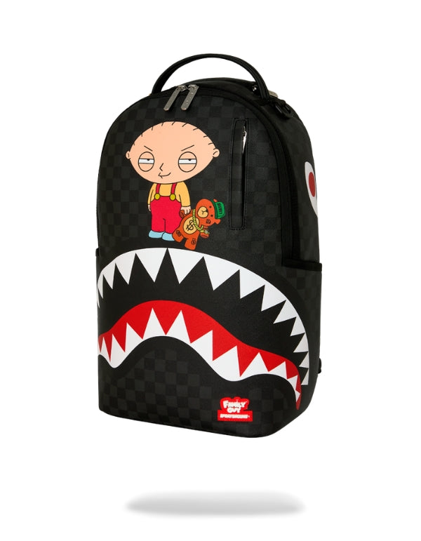 Family Guy Stewie Holding Bear Keychain Backpack