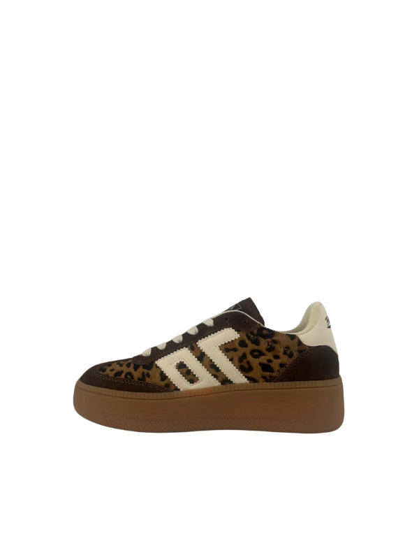 Sneaker Xxl Fur Leo Cuoio/Butter