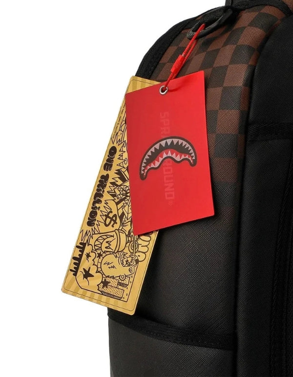 Zaino Brown Check Ghost Drip Backpack