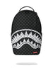 Zaino Black And White Drip Check Shark Backpack