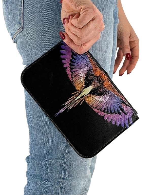 Mini Pochette Black / Orange Wings
