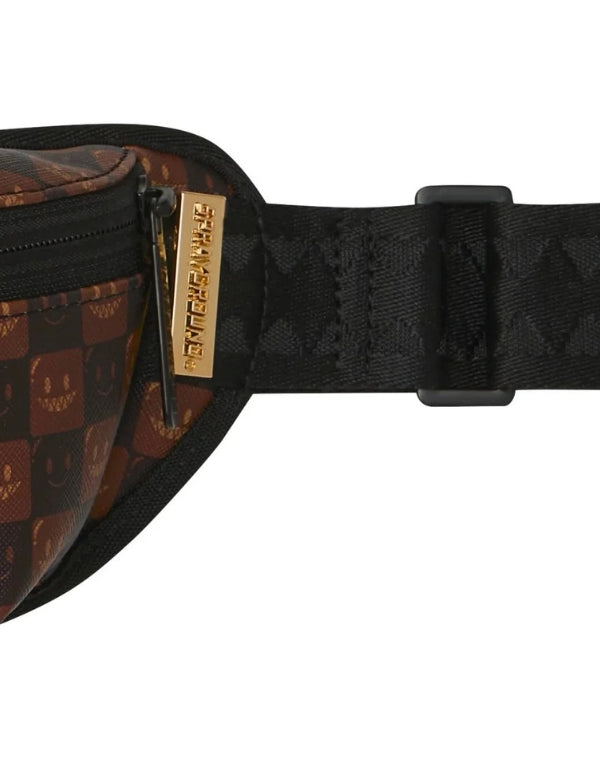 Sharks In Paris Wtf Bubble Brown Check Crossbody