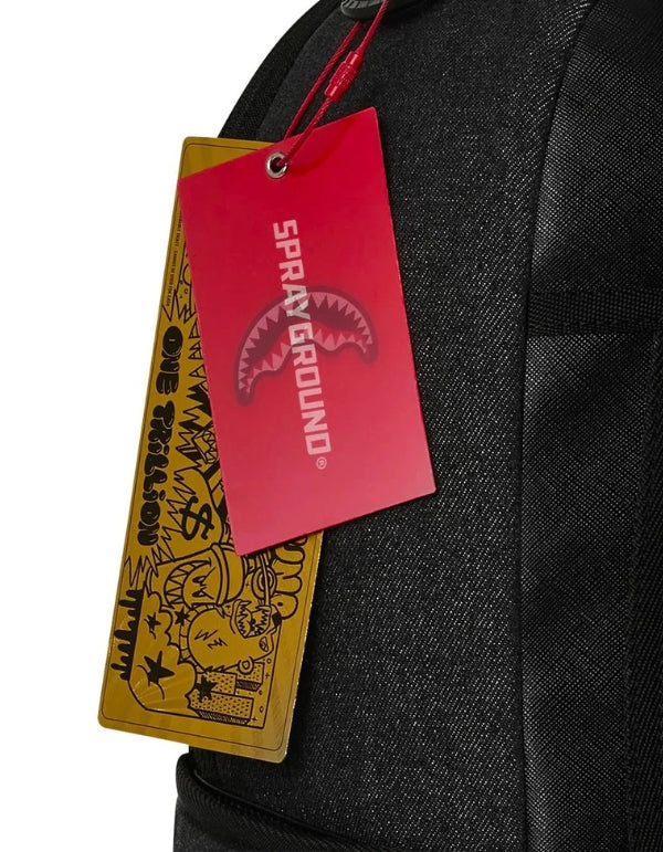 Zaino Black Denim Tear Shark Backpack