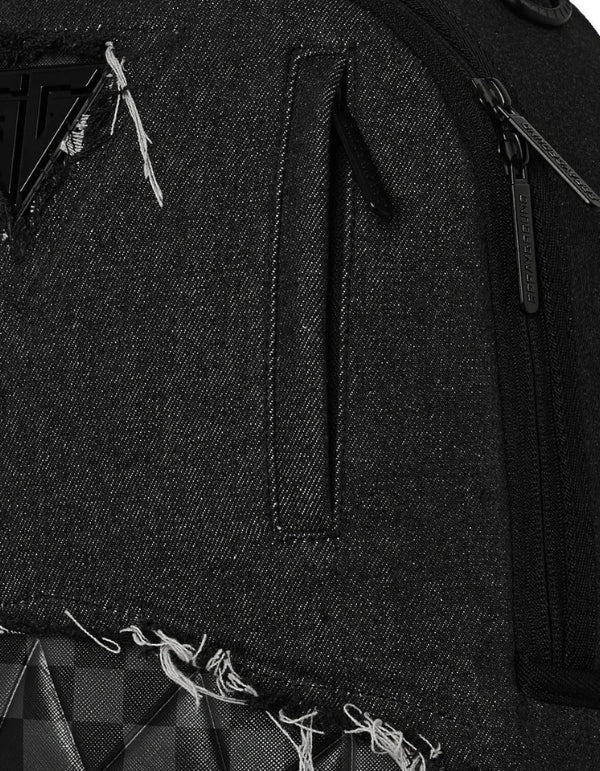Zaino Black Denim Tear Shark Backpack