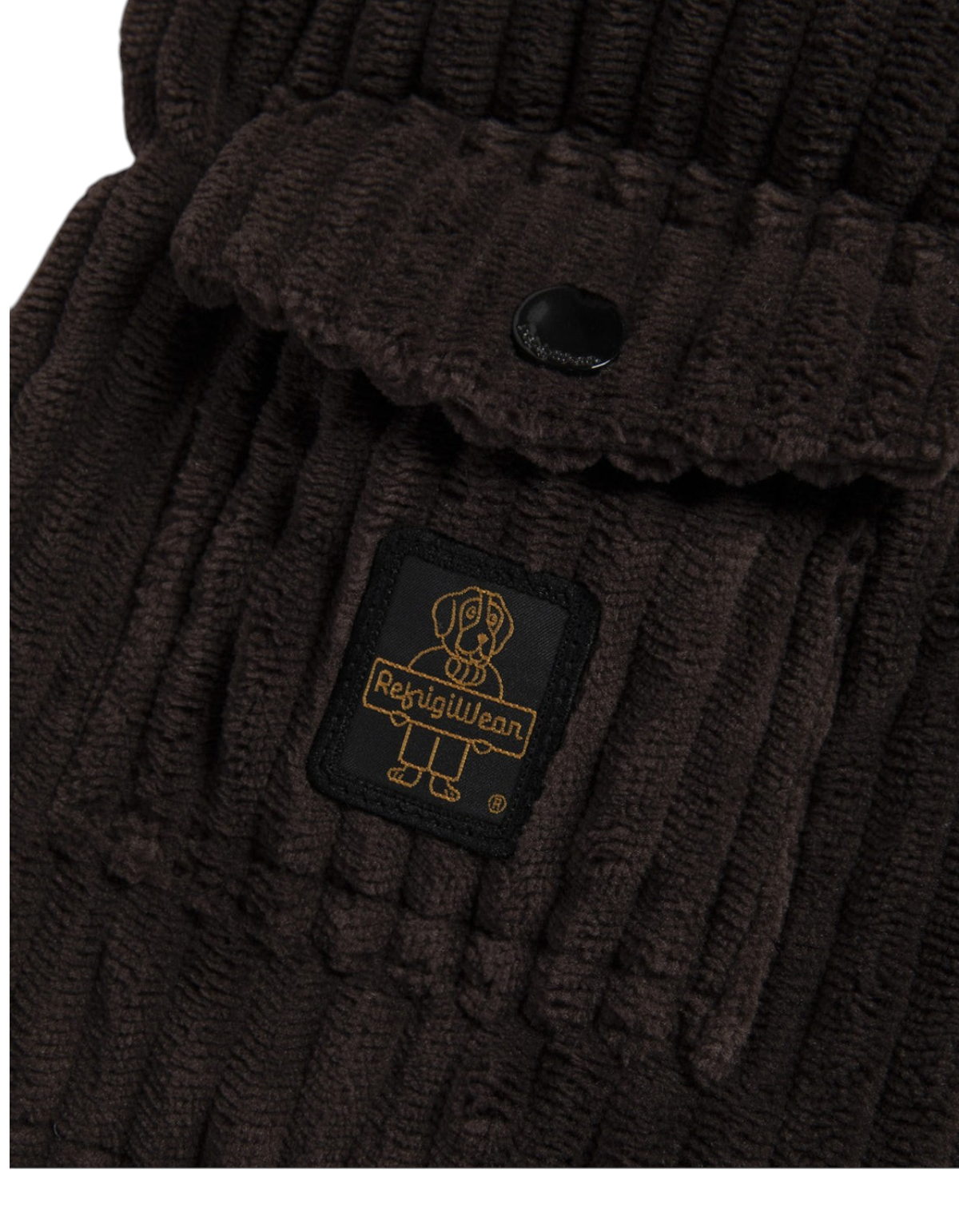 RefrigiWear Velvet Braffy Jacket Black Coffee - dettaglio 5