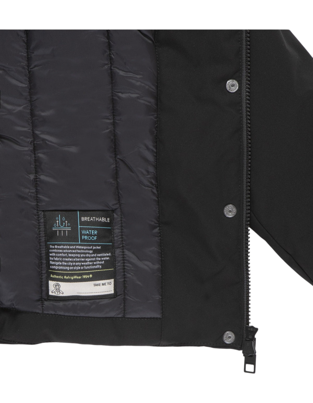 RefrigiWear Short Lady Tech Jacket Black – capospalla tecnico donna Black