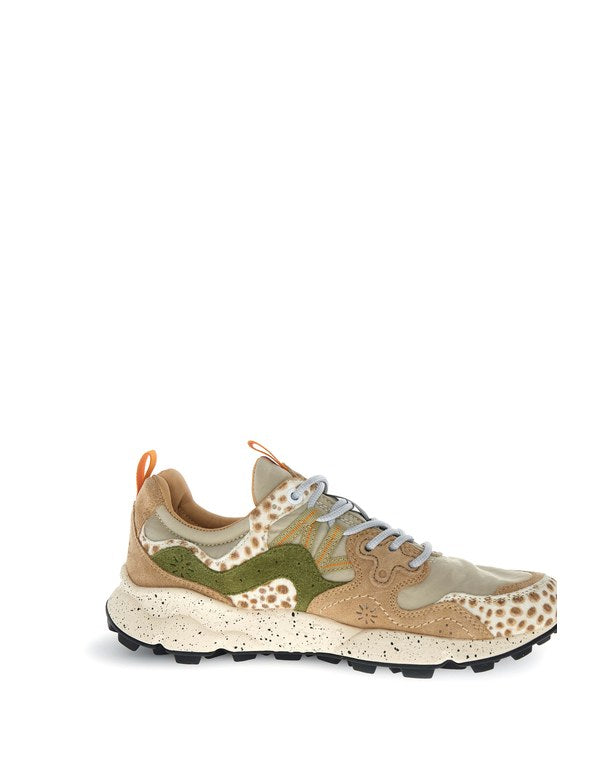 Sneaker Yamano 3 Uni Cow Velour Beige-Cognac-Brown - Immagine 3