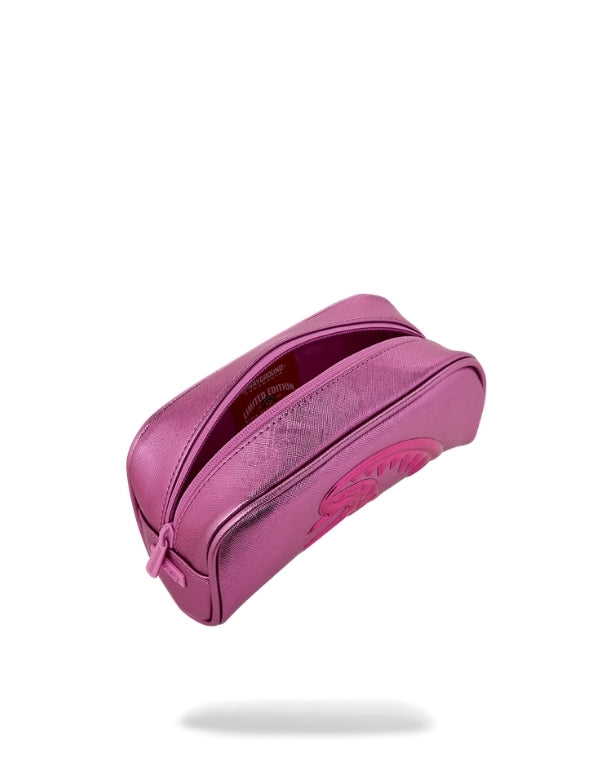 Metallic Pink Metallic Drip Pouch
