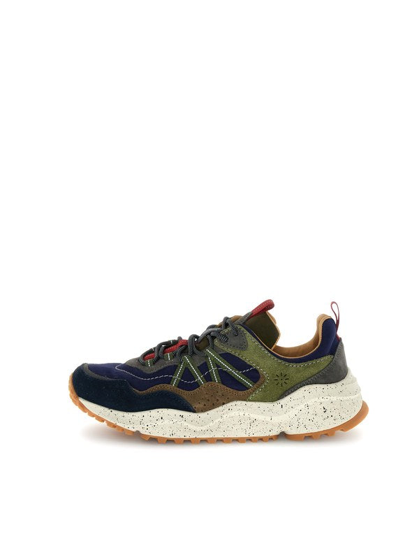 Sneaker Sanchia Uni Cow Velour/Nylon Black-Brown-Mud - Immagine 1