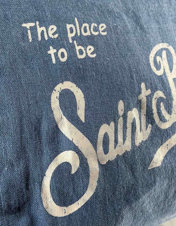 Shoulder Bag Vanity Linen Linen Denim