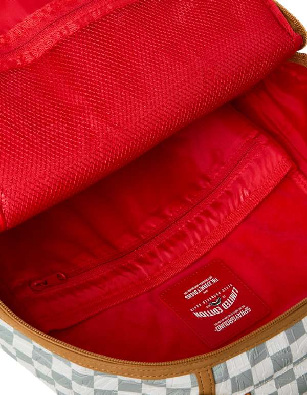 Graff Embossed Cream Check Dlxsv Backpack