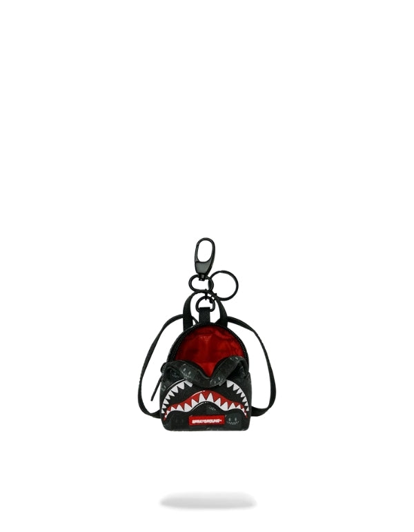 Sharks In Paris Wtf Bubbly Black Check Backpack Keychain
