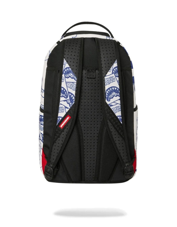 Blue Ink Doodle Backpack
