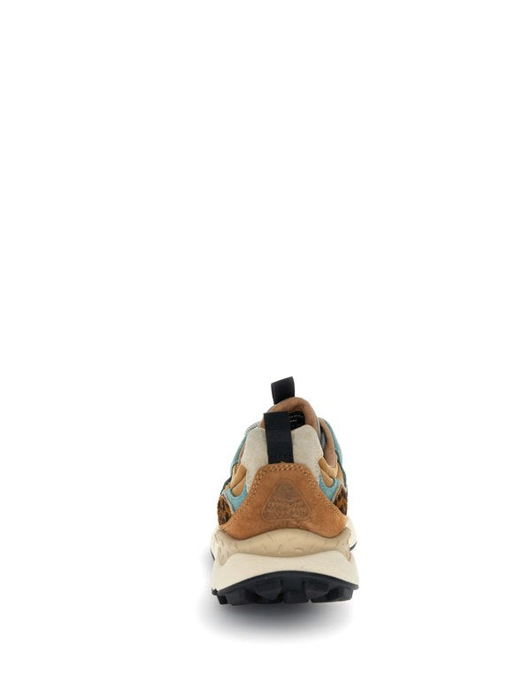 Sneaker Yamano 3 Uni Suede/Pony Hair/Nylon Taupe-Beige-Copper - Immagine 2