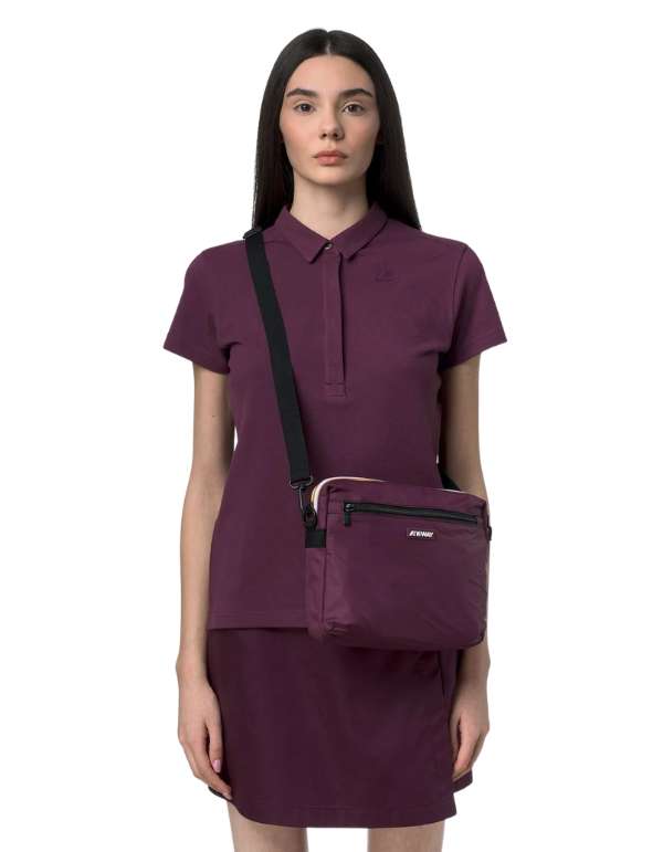 Moire Violet Mauve Wine Bag