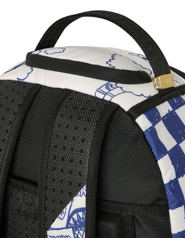 Blue Ink Doodle Backpack