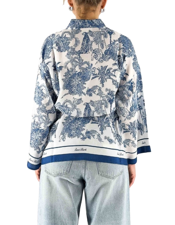 Kimono Carly Pura Seta Habotai Foulard Jungle Oceania 01