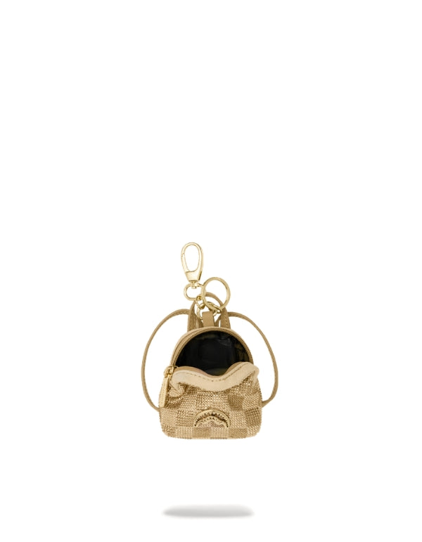 2-Tone Gold Trinity Backpack Keychain