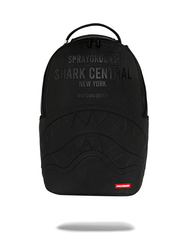 Zaino Shark Central Embossed Black Nylon Backpack
