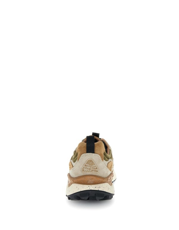 Sneaker Yamano 3 Man Suede/Nylon Cream-Brown-Taupe - Immagine 2