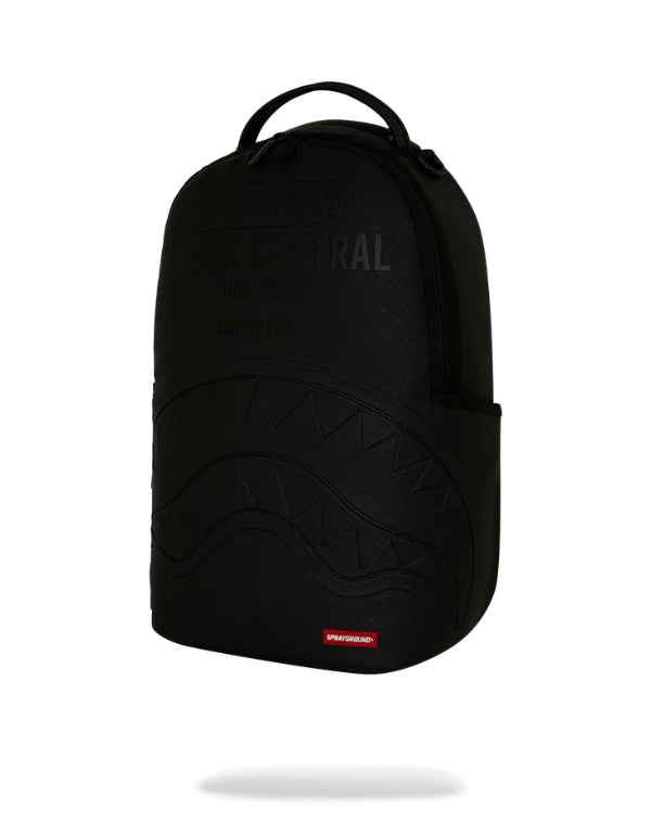 Zaino Shark Central Embossed Black Nylon Backpack