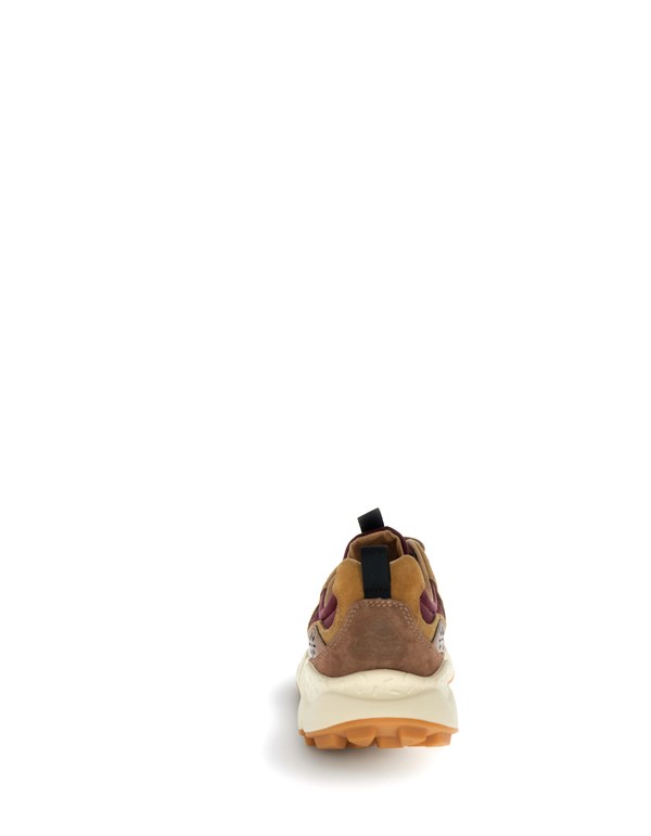 Sneaker Yamano 3 Uni Suede/Nylon/Laminated Goat Skin Oak-Bordeaux-Bronze - Immagine 2