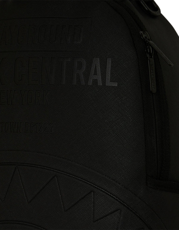 Zaino Shark Central Embossed Black Nylon Backpack