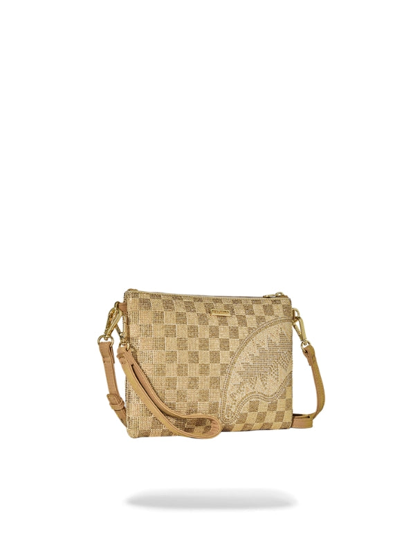 2 Tone Gold Trinity Crossover Clutch