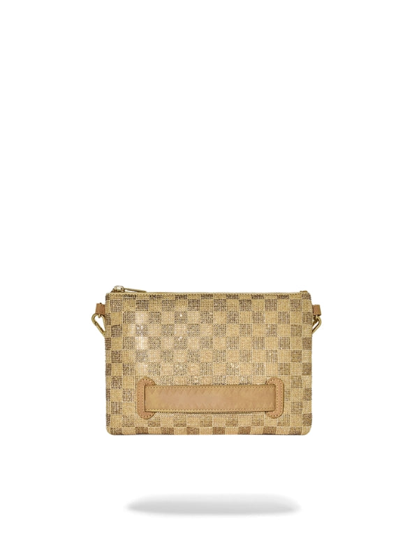 2 Tone Gold Trinity Crossover Clutch