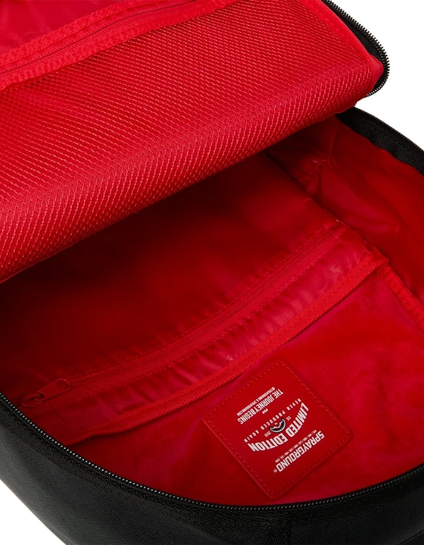 Zaino Shark Central Embossed Black Nylon Backpack
