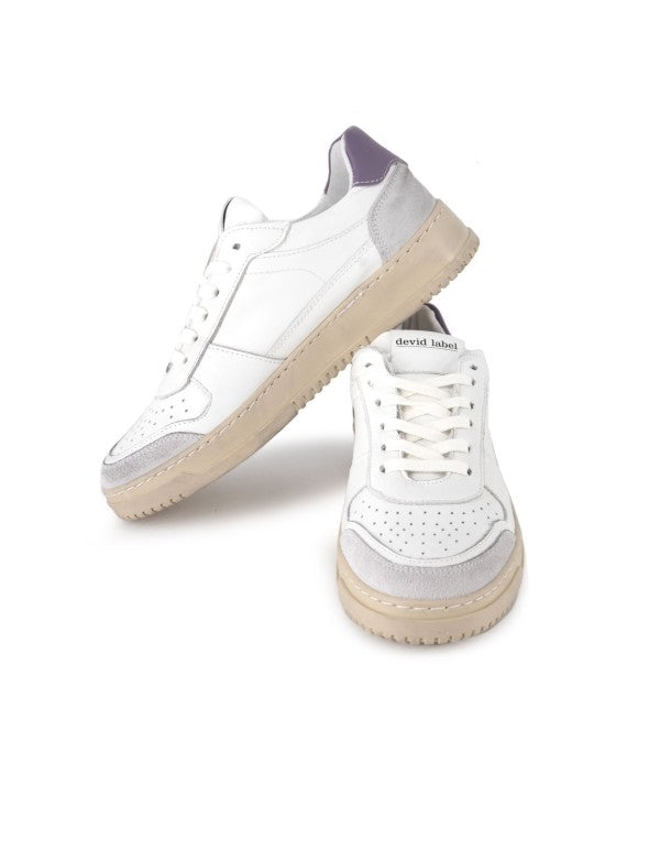 Sneaker In Nappa And Suede