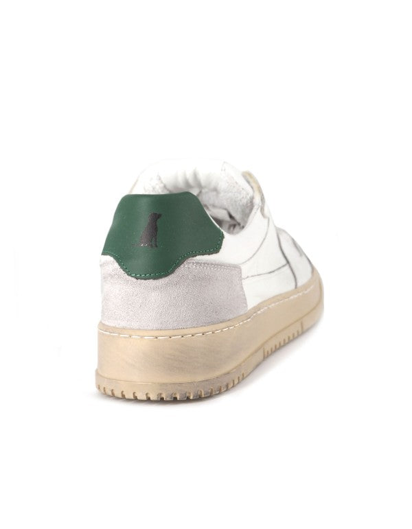 Sneaker In Nappa And Suede