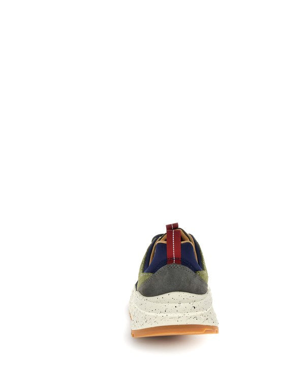 Sneaker Sanchia Uni Cow Velour/Nylon Black-Brown-Mud - Immagine 2
