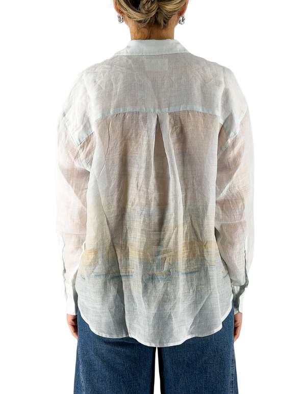 Women's Long Sleeve Shirt Cristal Strong Ramie Cabins 53