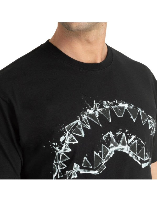 T-Shirt Broken Glass Nero
