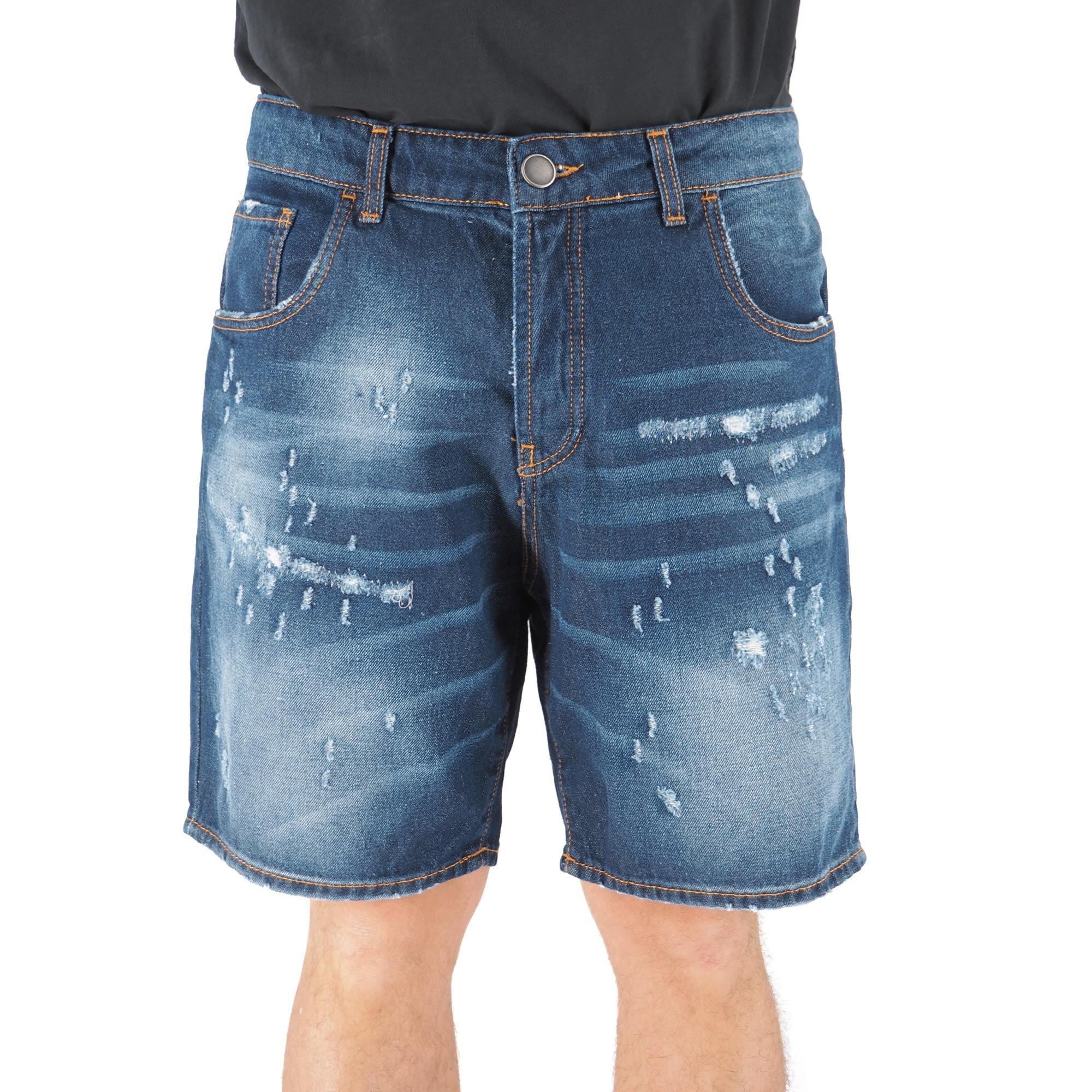 Denim Bermuda Shorts Medium Blue