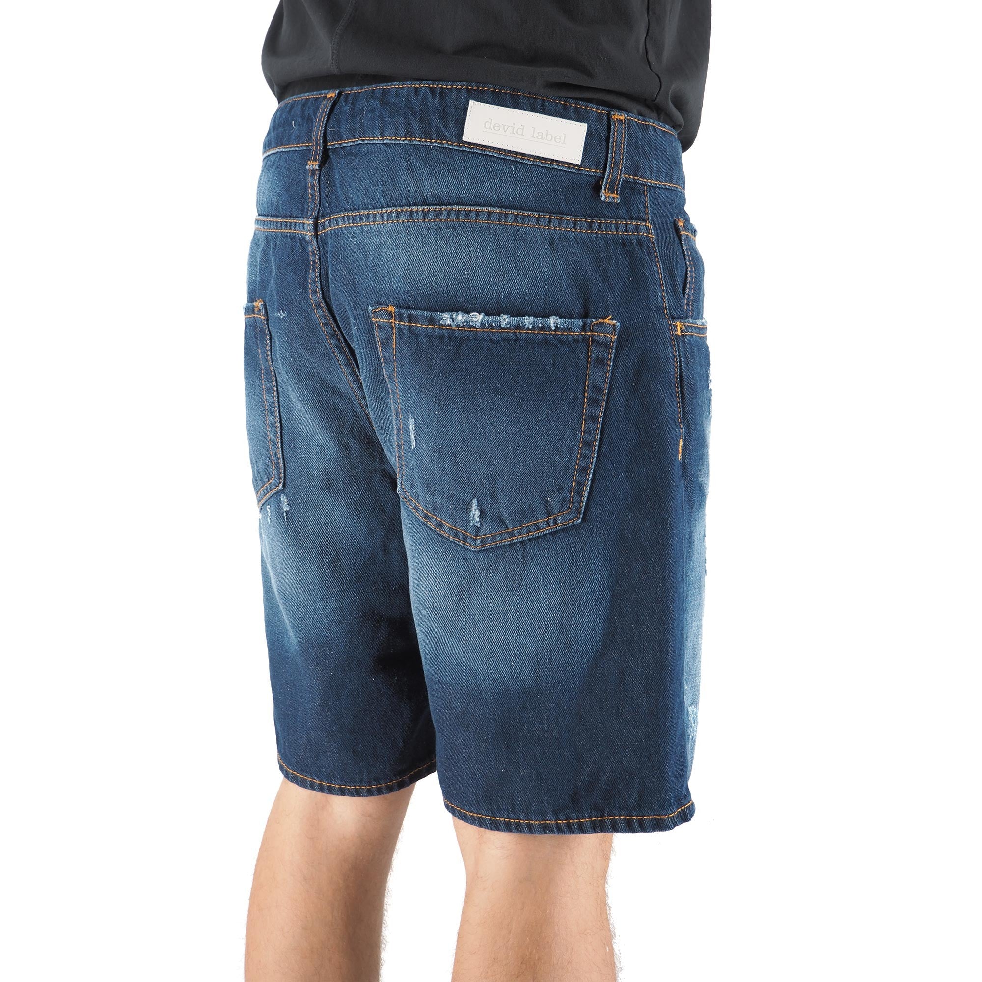 Denim Bermuda Shorts Medium Blue