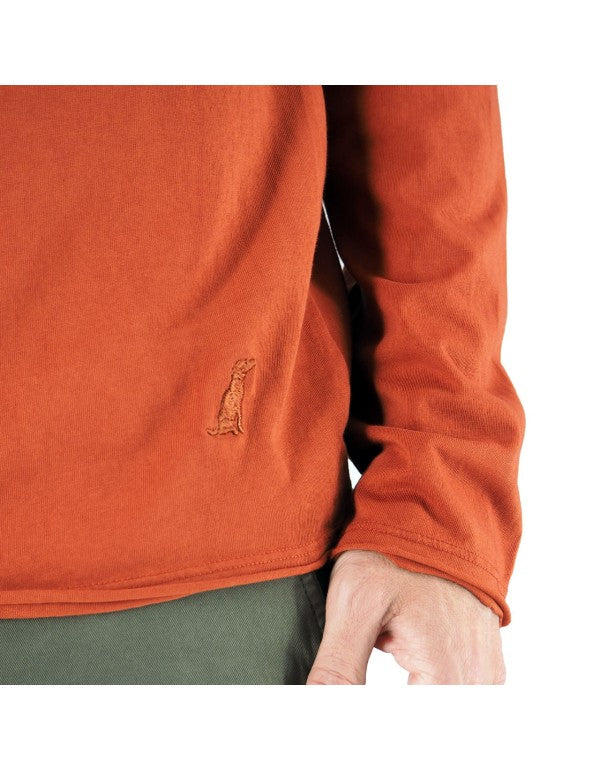 T-Shirt A Manica Lunga Siviglia Ruggine